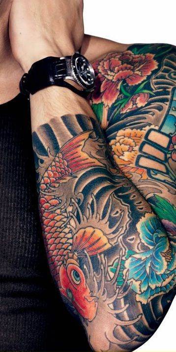 Japanese style john mayer’s tattoo