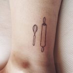 Kitchen utensils tattoo