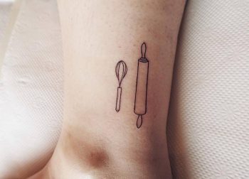 Kitchen utensils tattoo