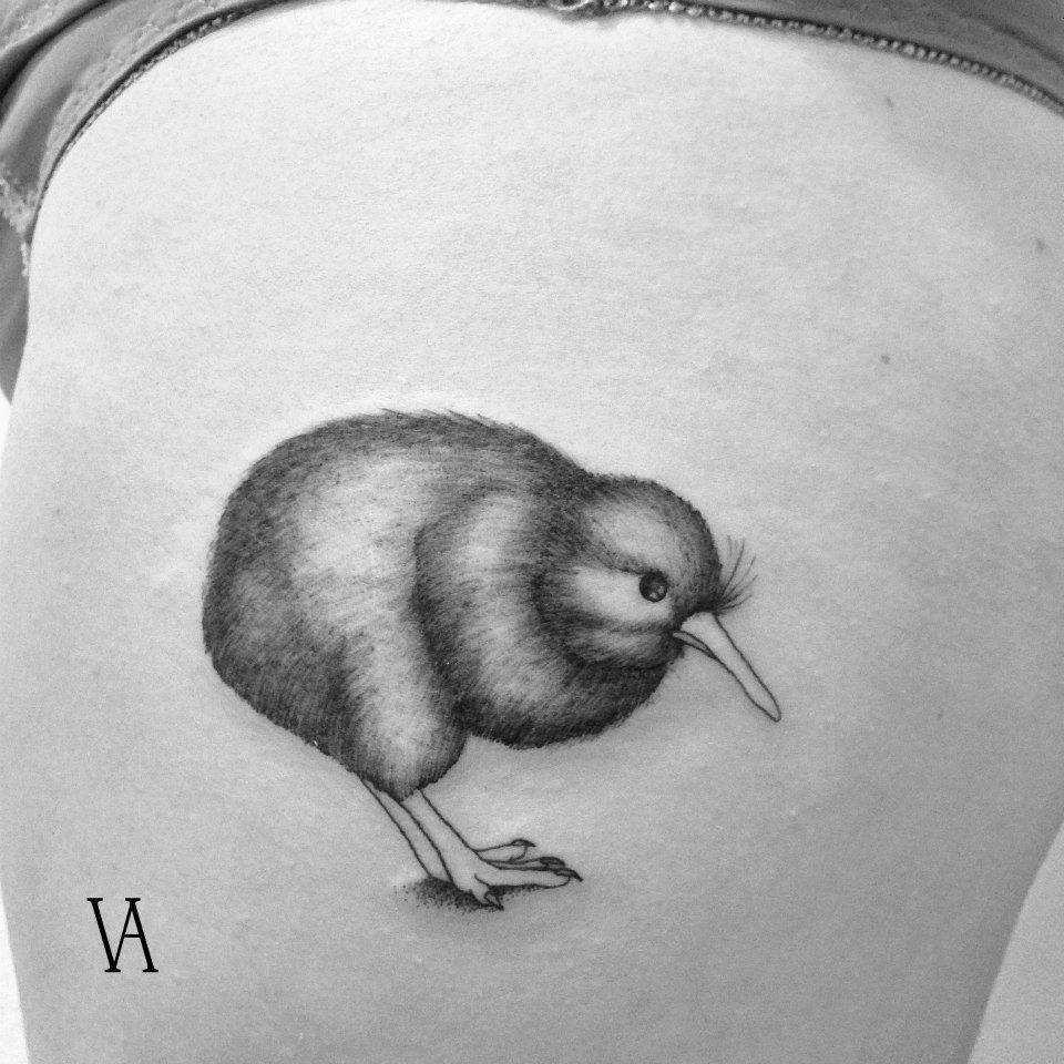 Kiwi bird tattoo
