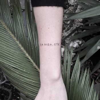 La vida etc. tattoo