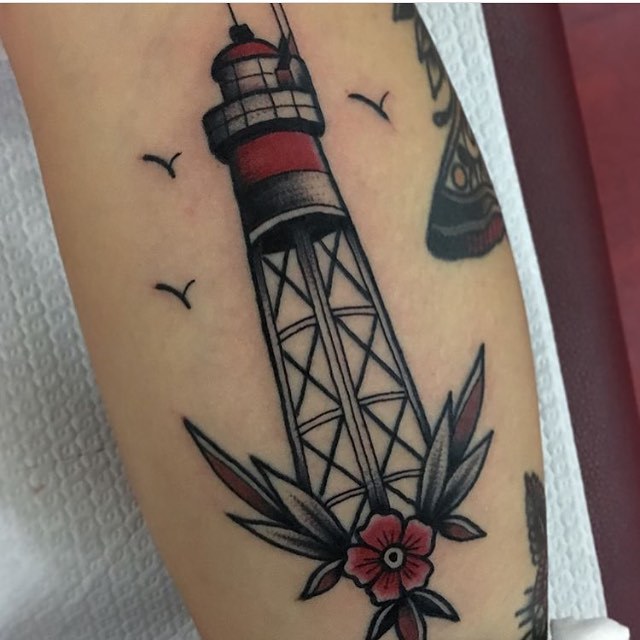 Lighthouse tattoo by Mikkel