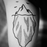 Linear iceberg tattoo