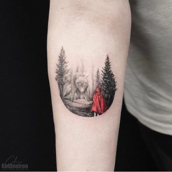 Little red in the woods by calvin grxsy