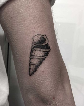 Minimal shell tattoo