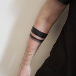 Minimalist black armband