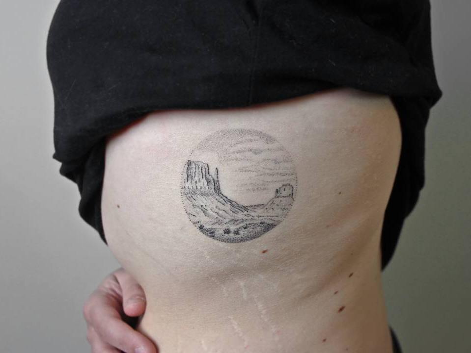 Monument Valley tattoo by Meester Prik