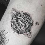 Mushroom planet tattoo by Yi Postyism