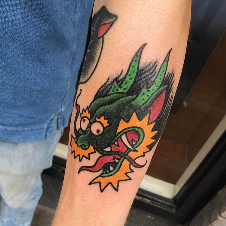 Party dragon tattoo