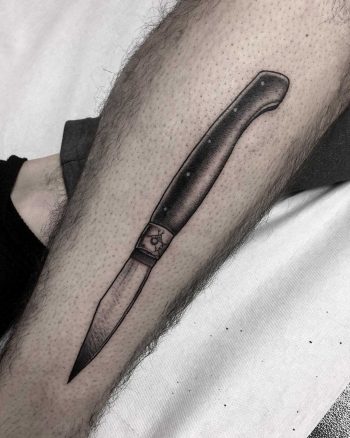 Pattada knife tattoo