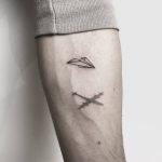 Plane shadow tattoo by pablo torre