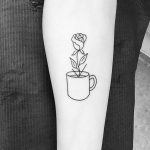 Rose in a cup