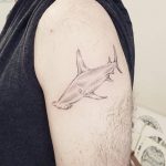 Shark tattoo by Sarah March