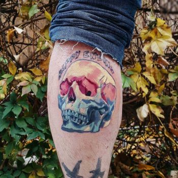 Skull tattoo by alev sarı