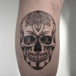 Skull tattoo by Slavena Vena
