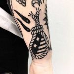 Stairs in a rope tattoo
