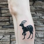 Striped antelope tattoo