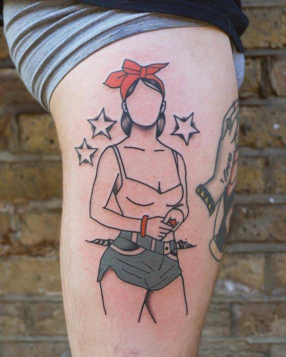 Summer babe tattoo by patryk hilton