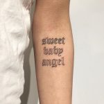 Sweet baby angel tattoo by Alex Royce