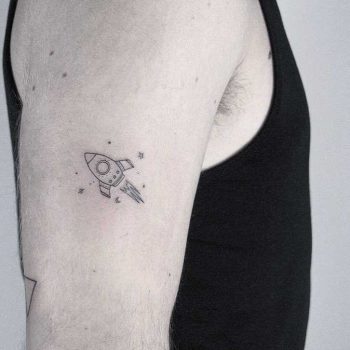 Tiny rocket by Lindsay April