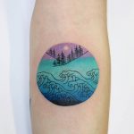 Wave tattoo by Ann Lilya
