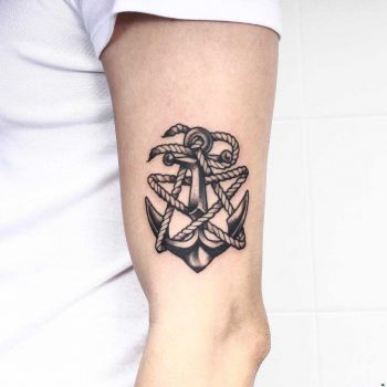 Anchor and rope done at Hightension Tattoo
