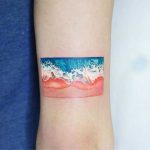Beach tattoo by Zihee