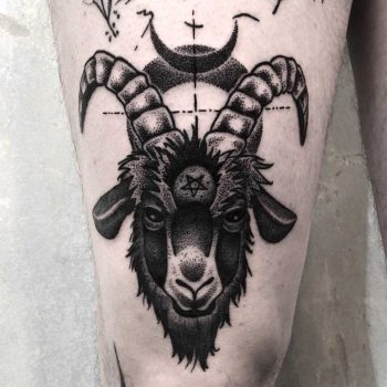 Black Phillip tattoo