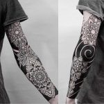Black and white sleeve piece by Jonas Ribeiro