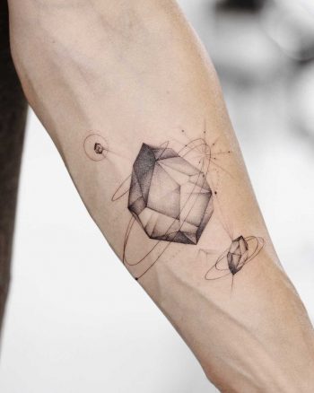 Black precious stones