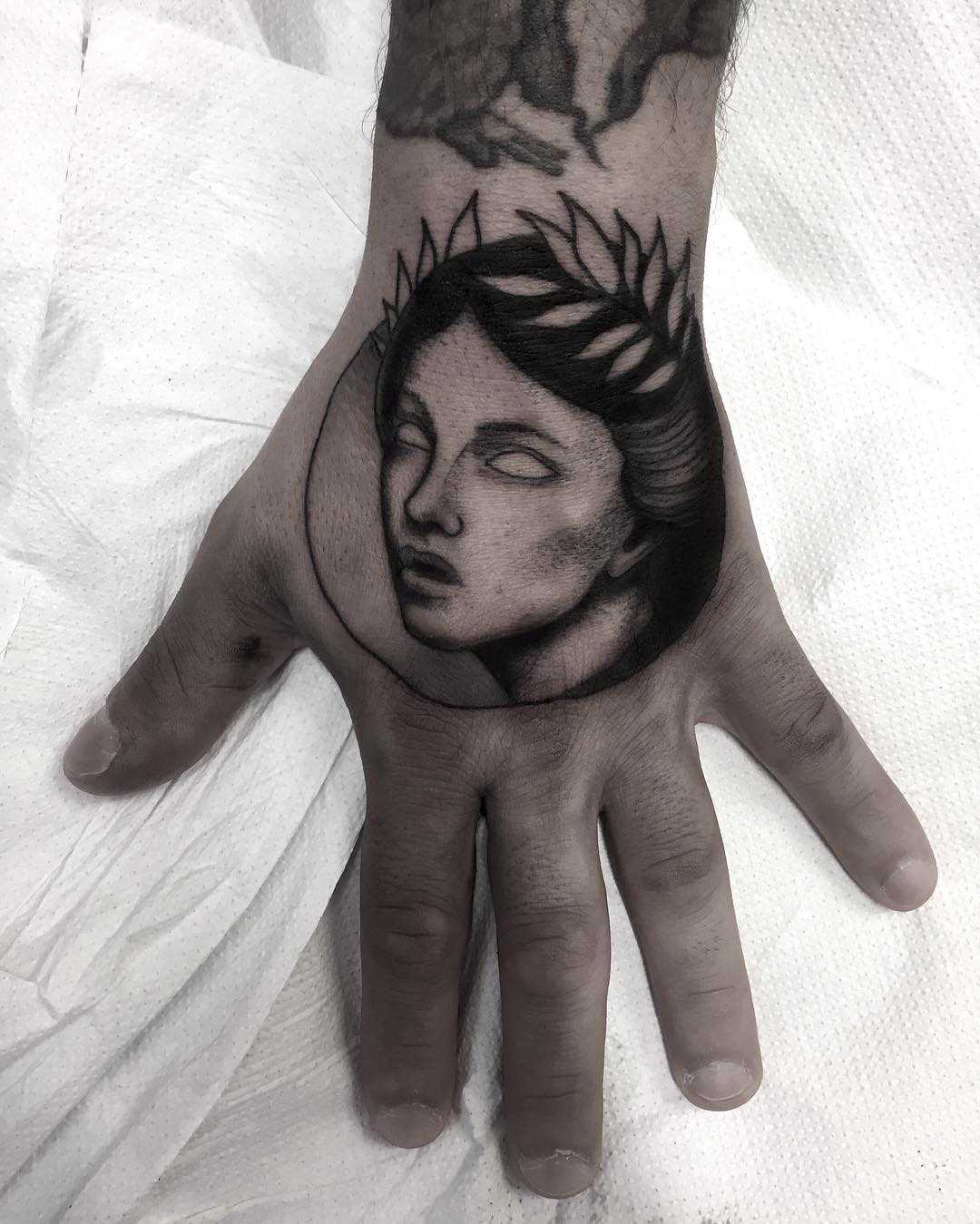 Calliope portrait tattoo