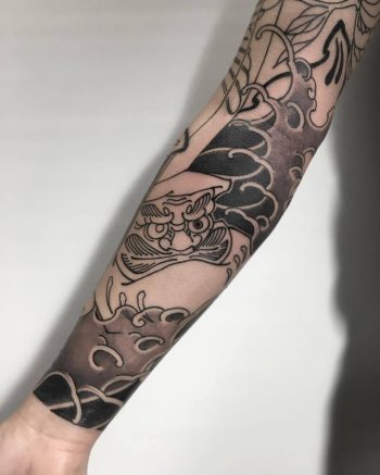 Chinese style tattoo by Horiyo