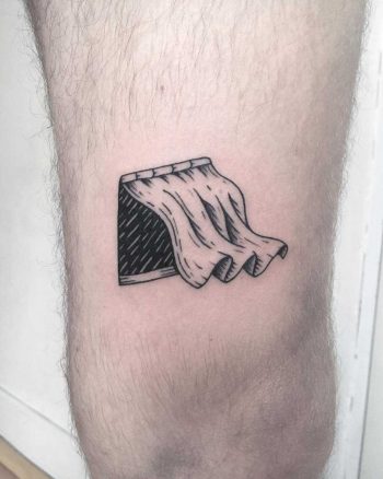 Curtain tattoo