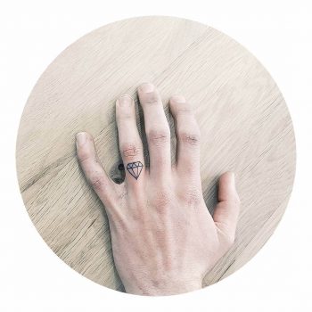 Diamond tattoo by Cholo