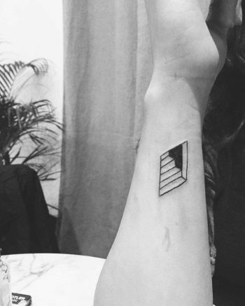 Elevation stairs tattoo