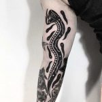 Ex-libris style snake tattoo by Ssik Boy