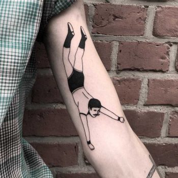 Falling man tattoo
