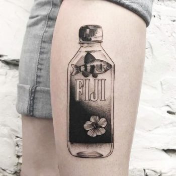 Fiji water by Ink And Water Tattoo