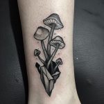Five mushrooms tattoo