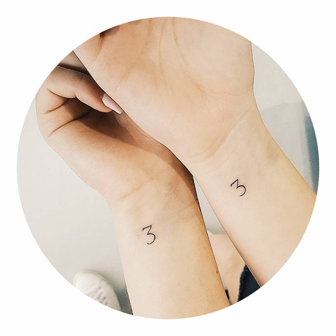 Friendship tattoos on wrists 