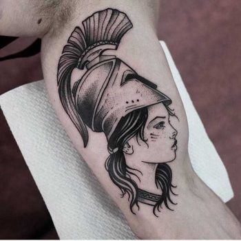 Girl with a helmet by Jonas Ribeiro