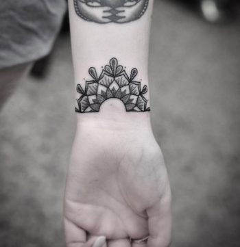 Gorgeous half mandala tattoo