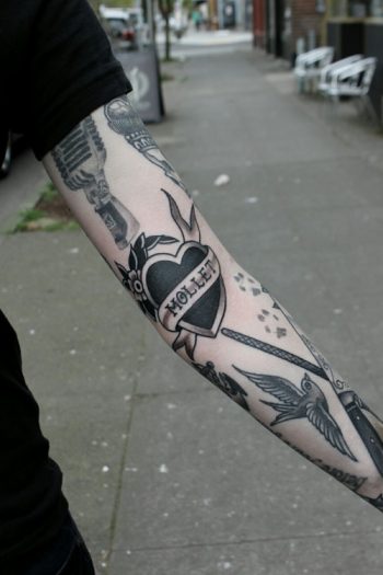 Heart tattoo for Mollet
