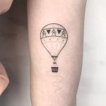 Hot air balloon by Femme Fatale Tattoo