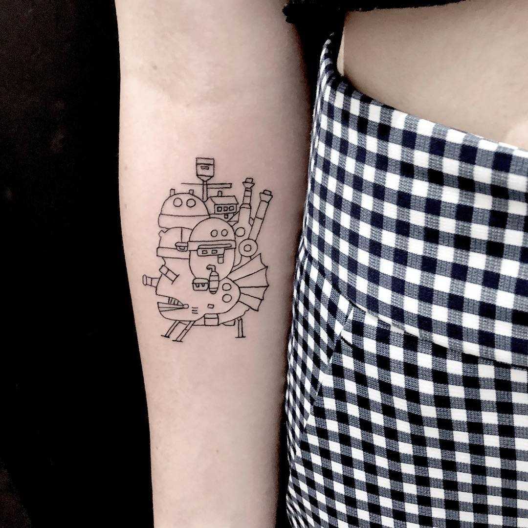 Howl’s Moving Castle tattoo