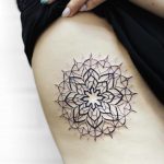 Lacy mandala tattoo