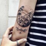 Landscape tattoo by Sasha Kiseleva