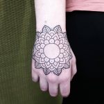 Linework mandala tattoo