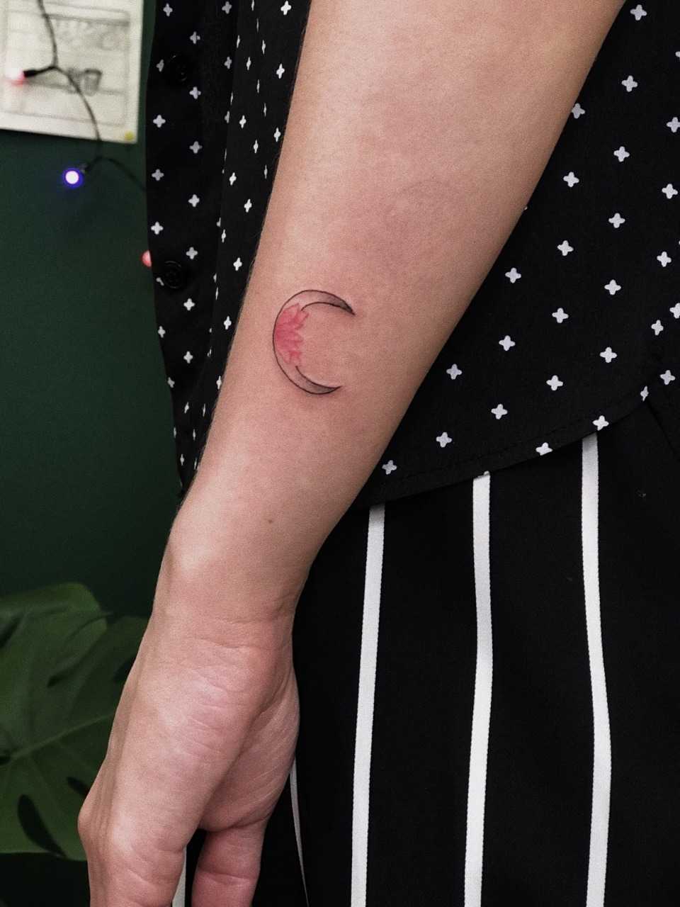 Lotus moon tattoo