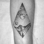 Planets over the mountains by Tom Tom Tatts